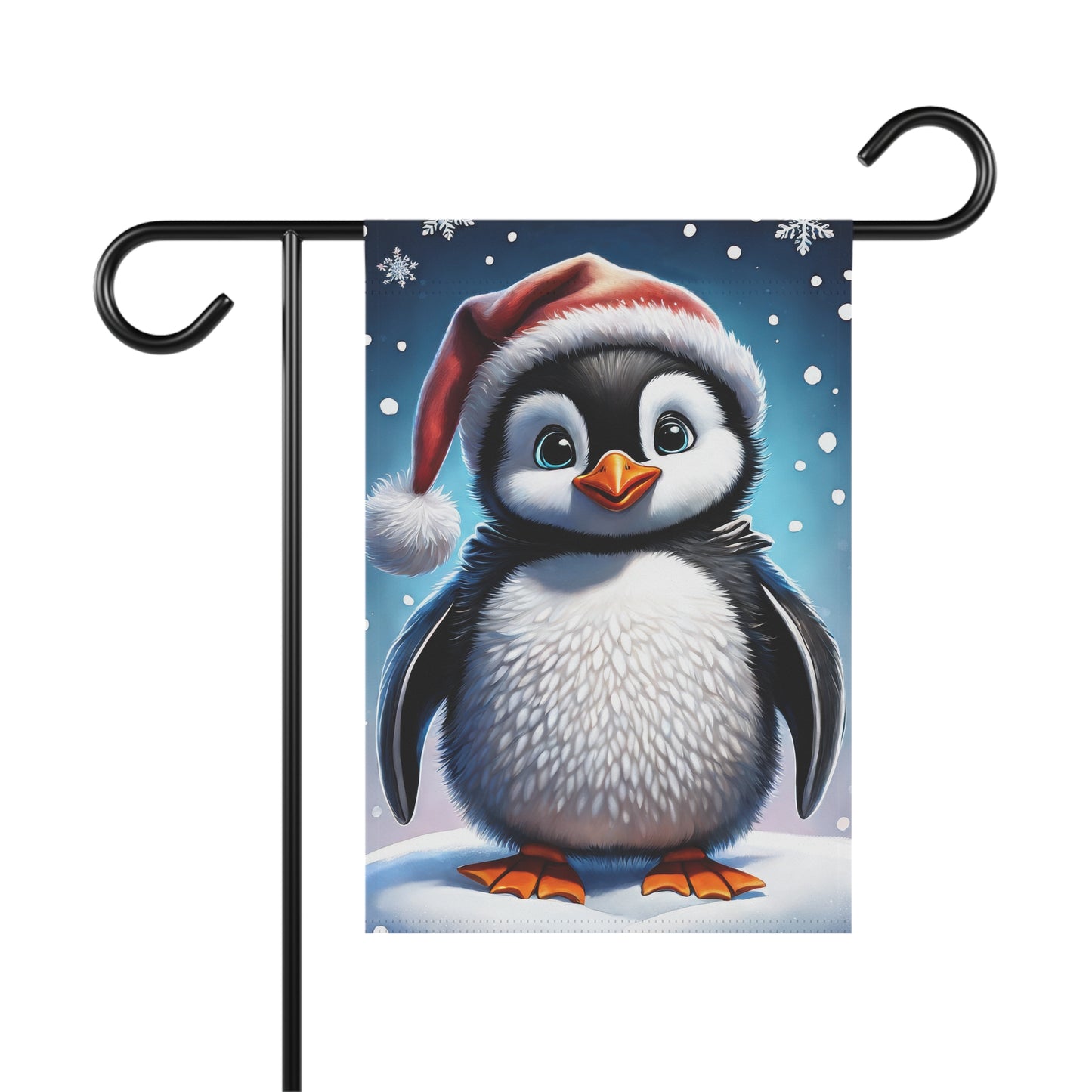 Holiday Penguin Garden Flag/ House Banner