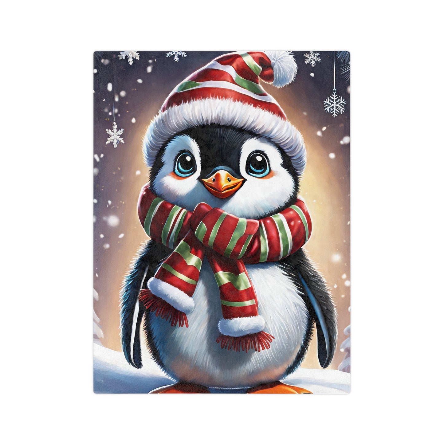 Penguin Velveteen Plush Blanket