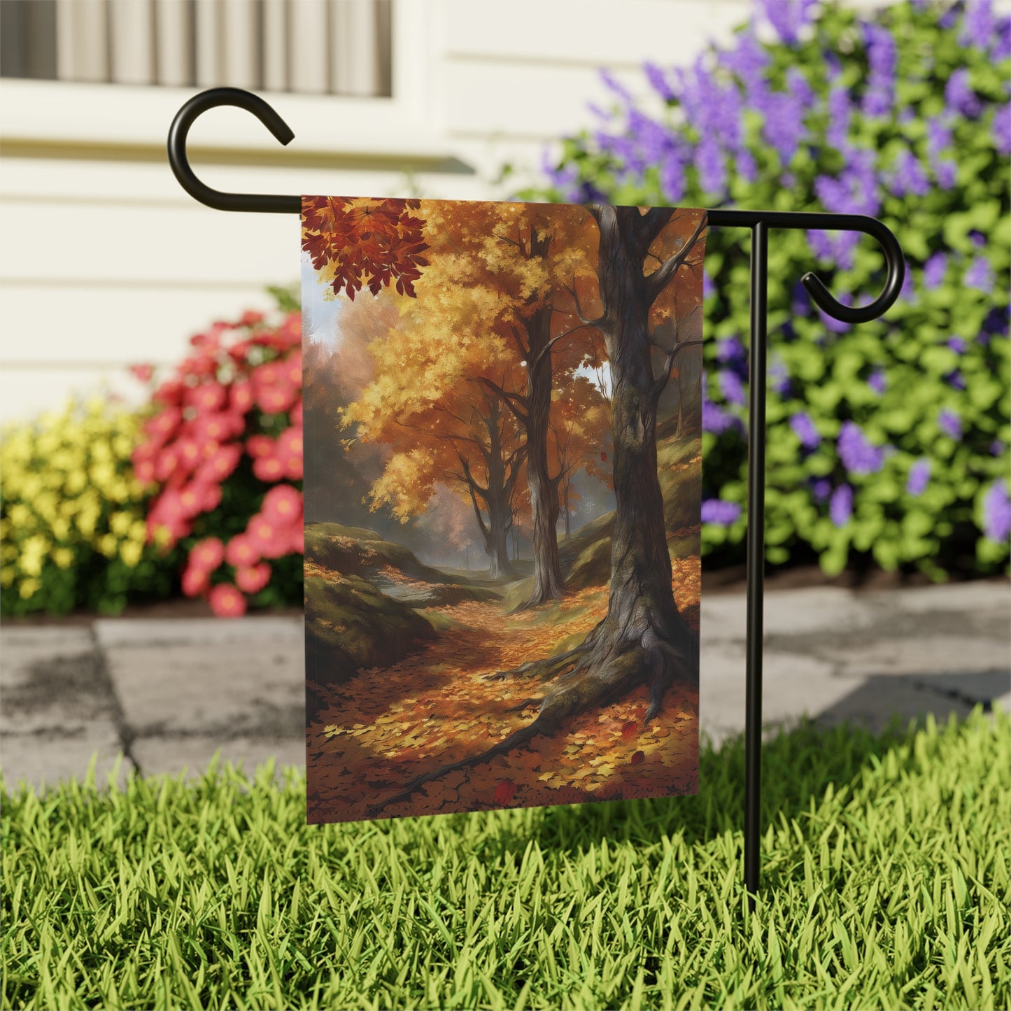 Serene Fall Garden Flag/House Banner