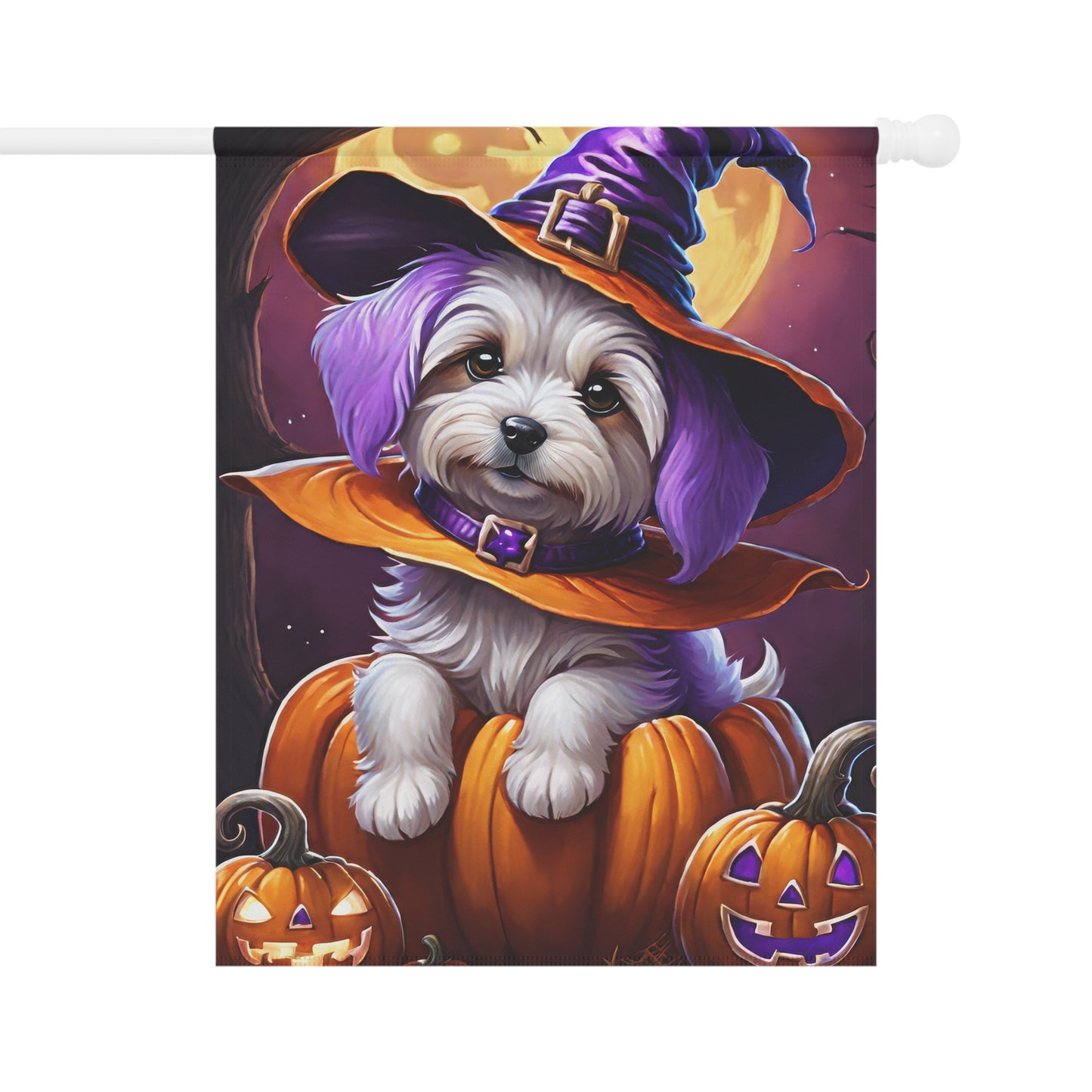 Halloween Puppy Garden Flag/ House Banner