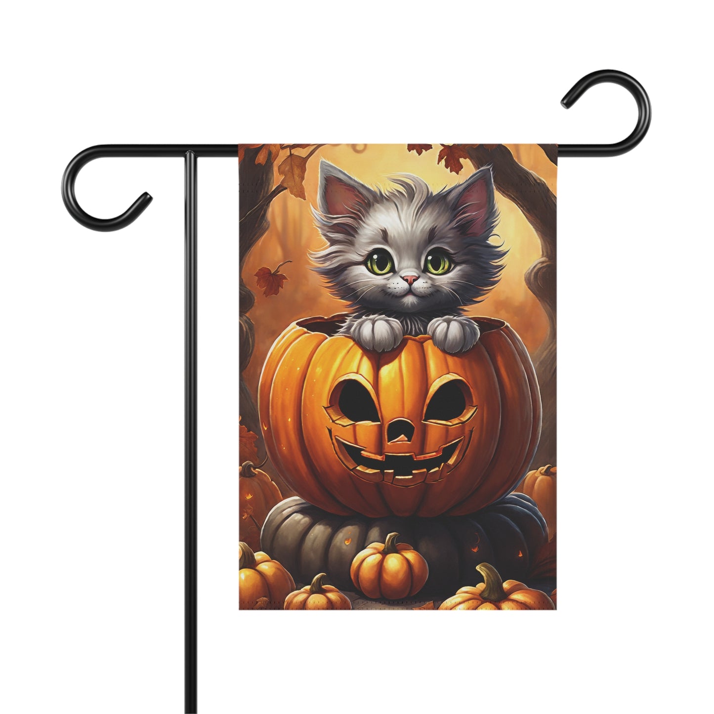 Precious Kitten Halloween Garden Flag/ House Banner