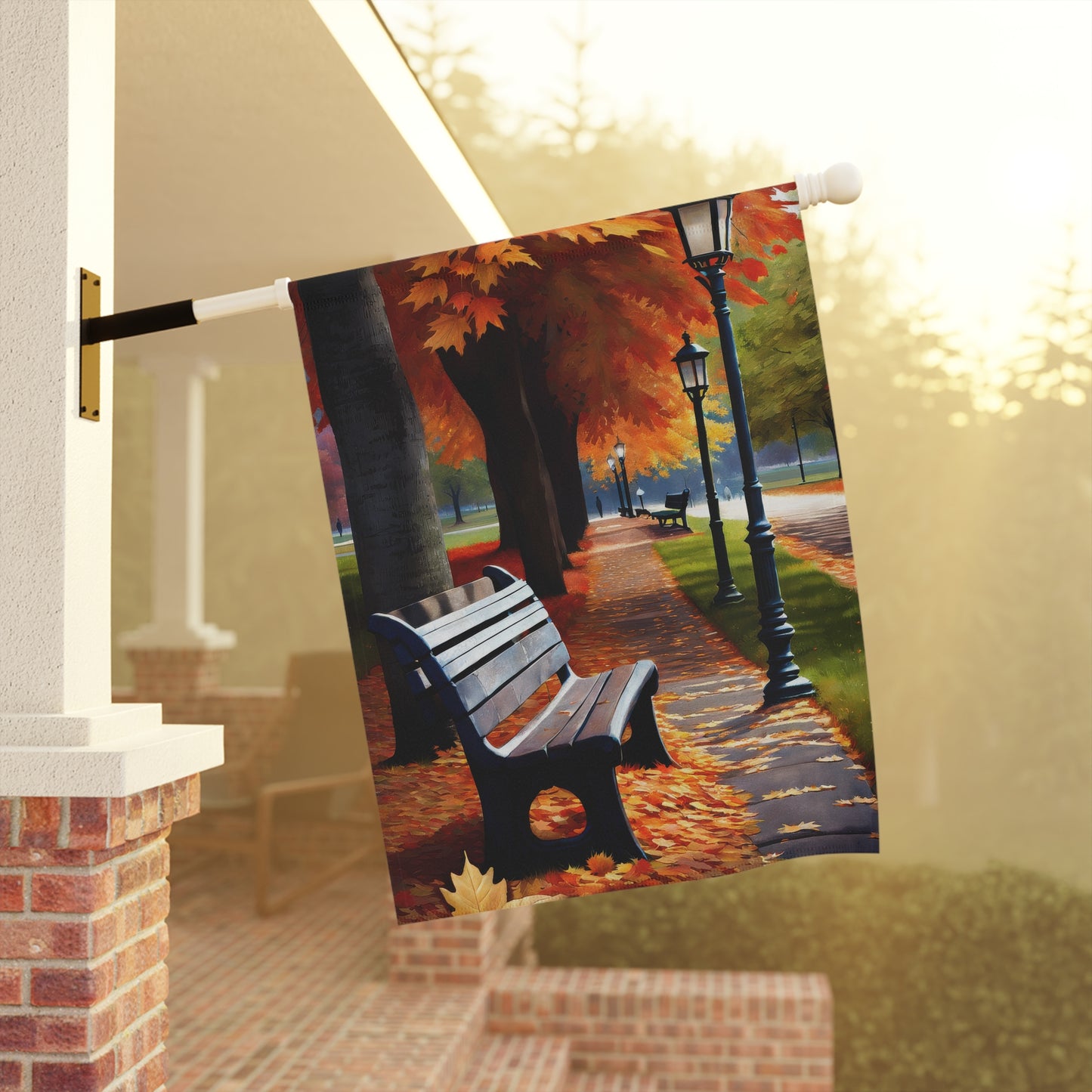 Charming Colorful Fall Garden Flag/House Banner