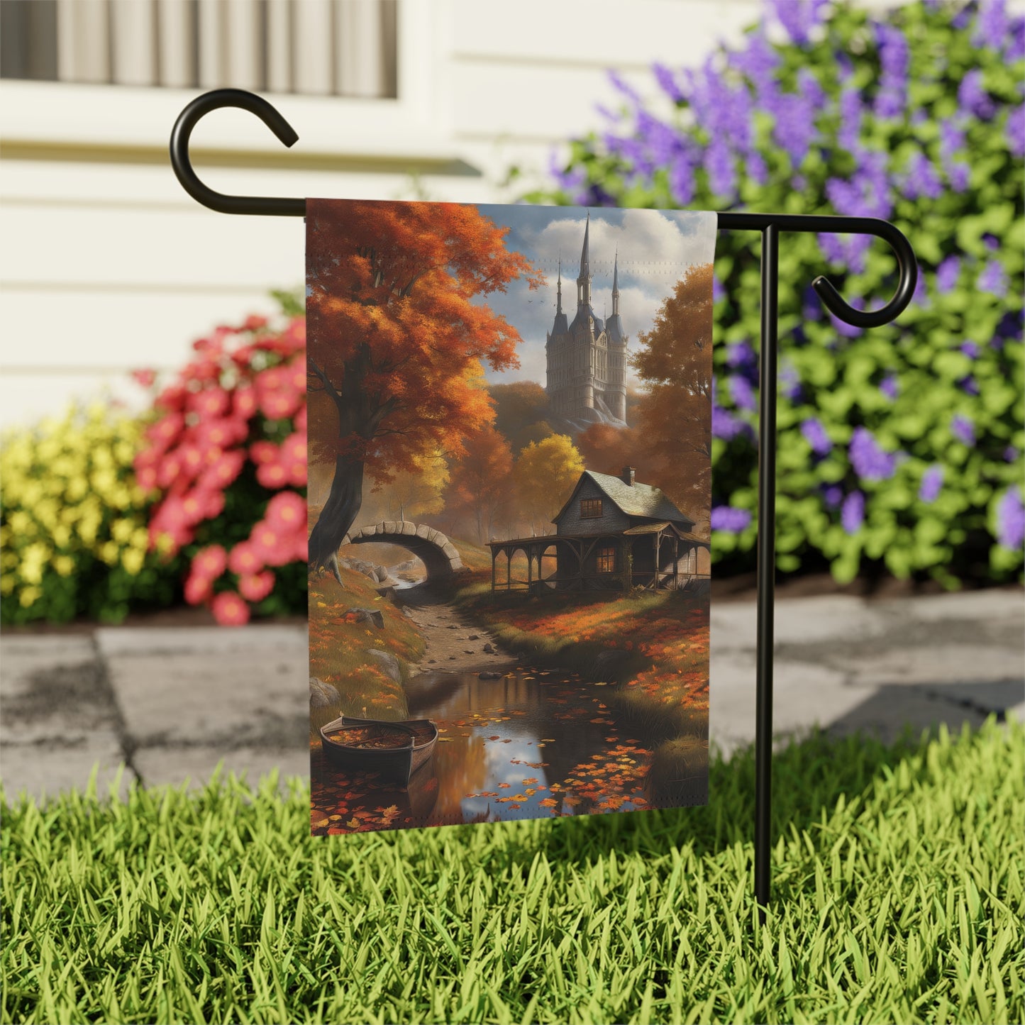 Charming Autumn Garden Flag/House Banner