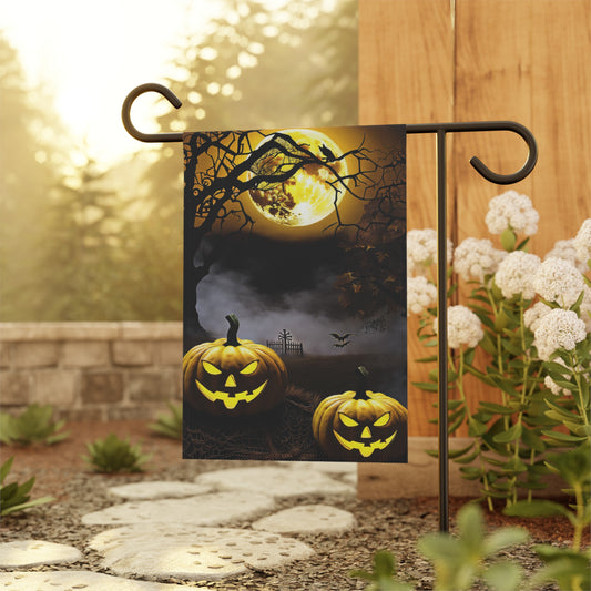 Frightful Jack-O-Lanterns Halloween Garden Flag/ House Banner