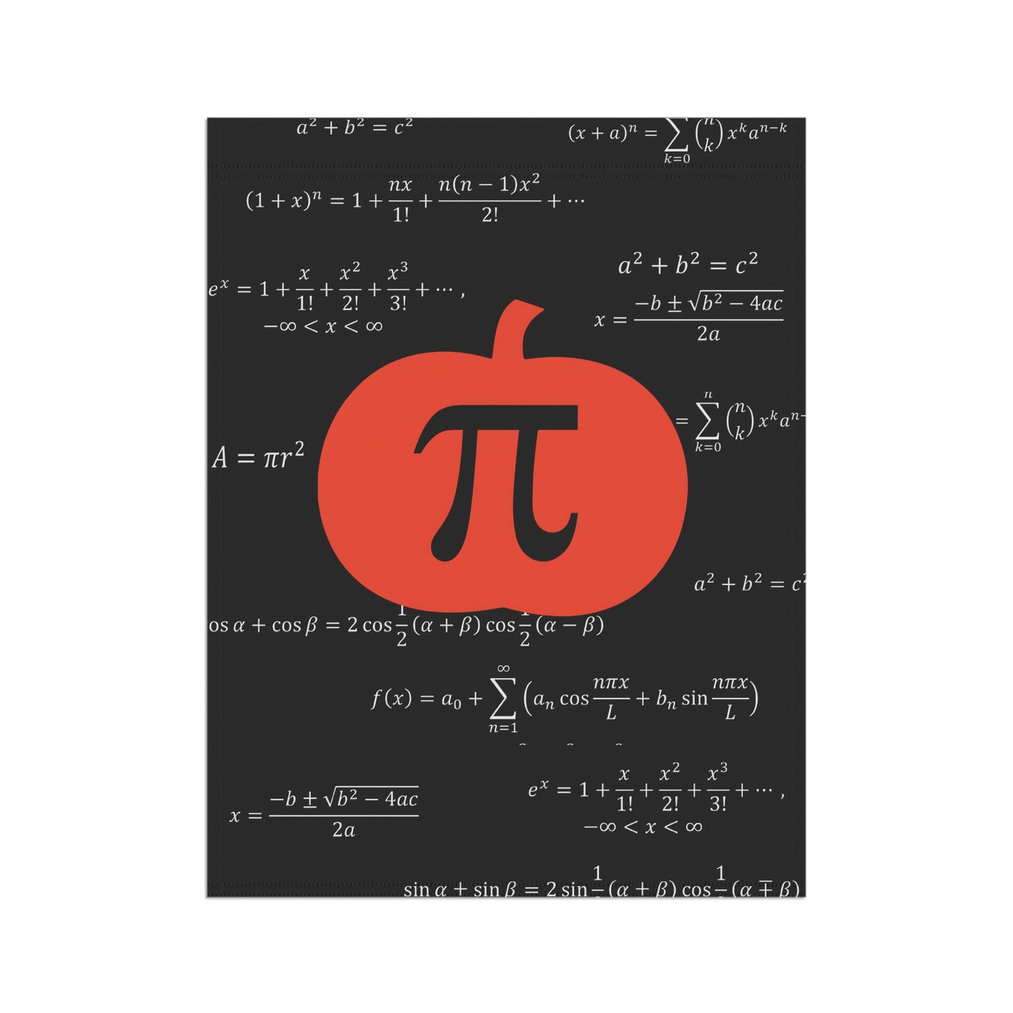 Pumpkin PI Garden Flag for Teachers/ House Banner For Math Geeks