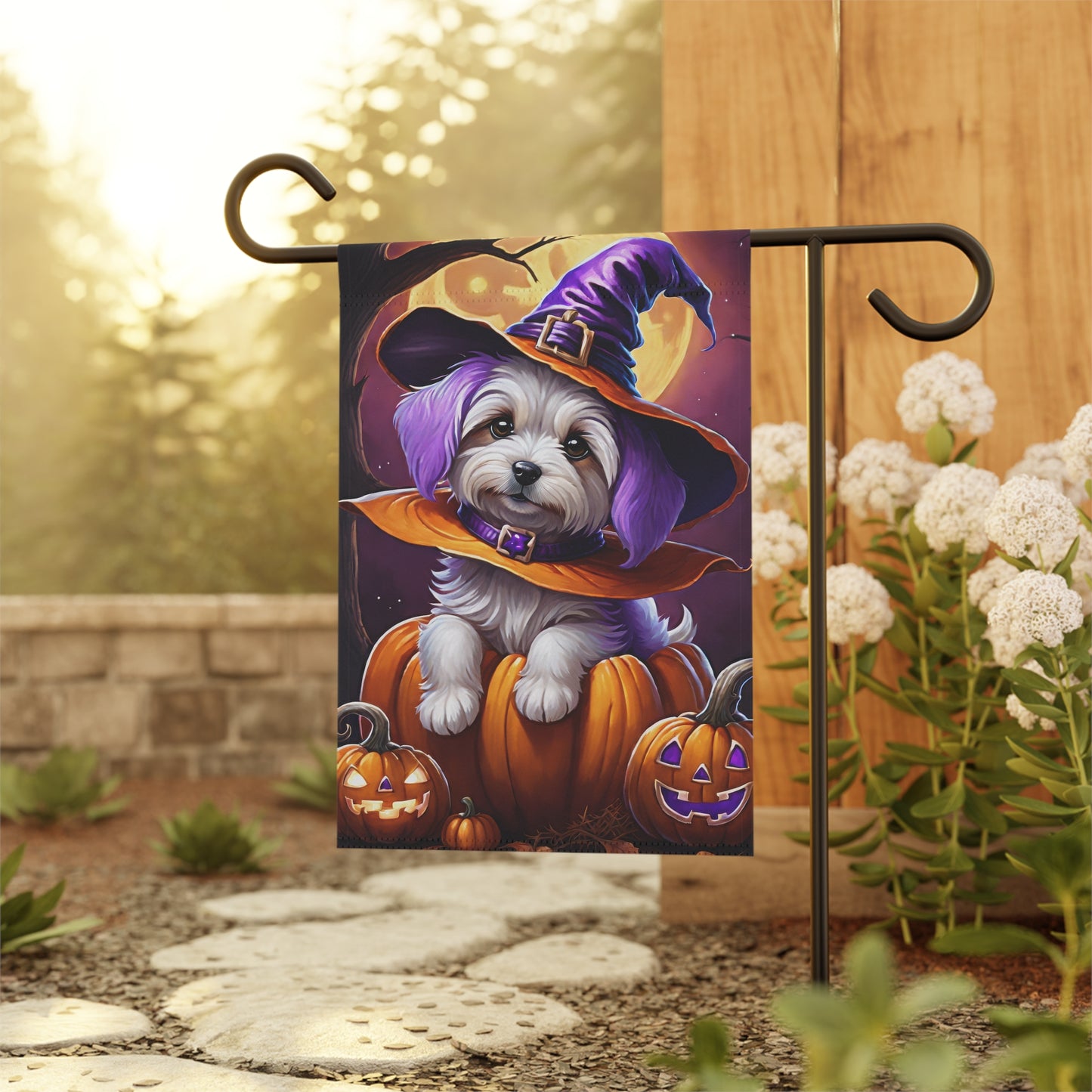 Halloween Puppy Garden Flag/ House Banner