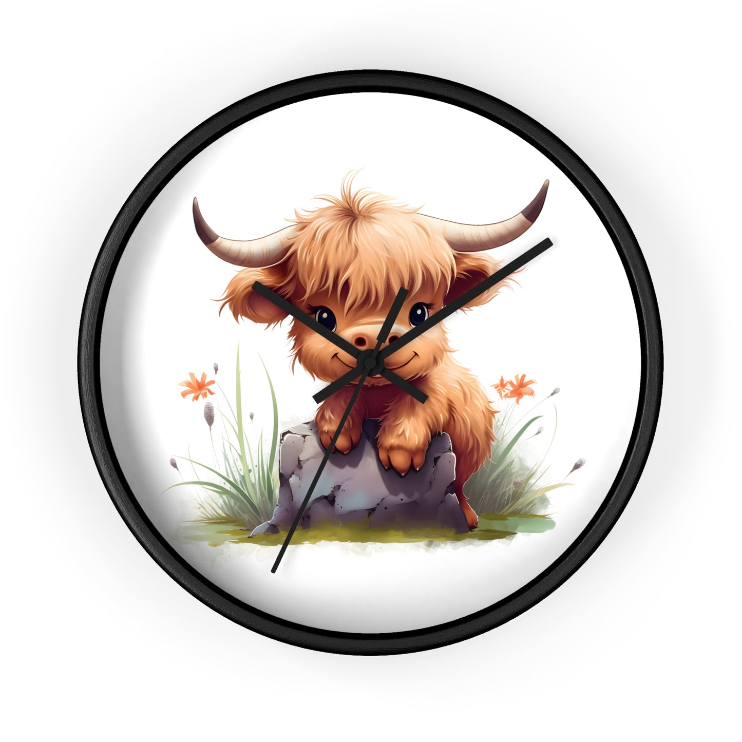 Cute Baby Cow Wall Clock