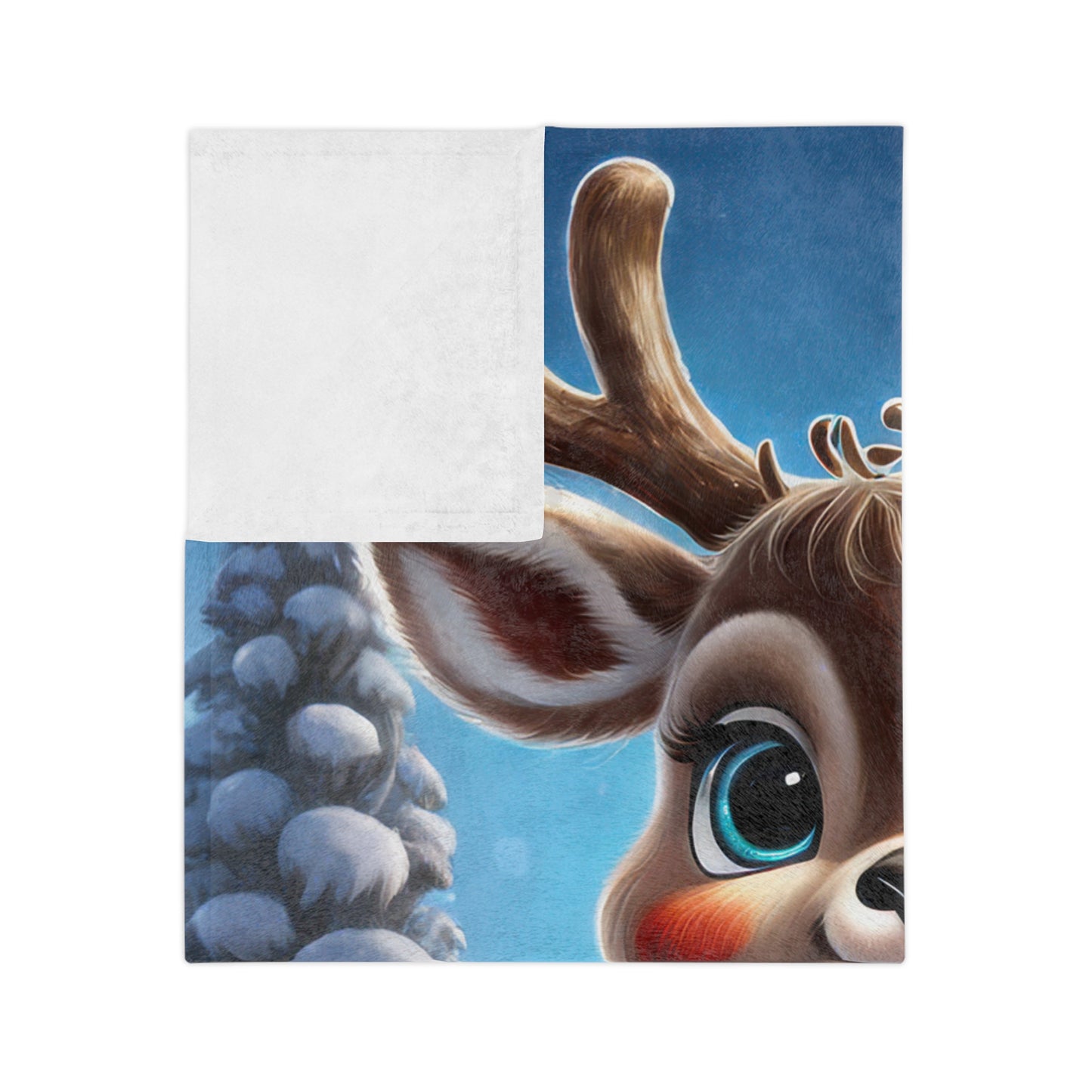 Christmas Reindeer Plush Blanket