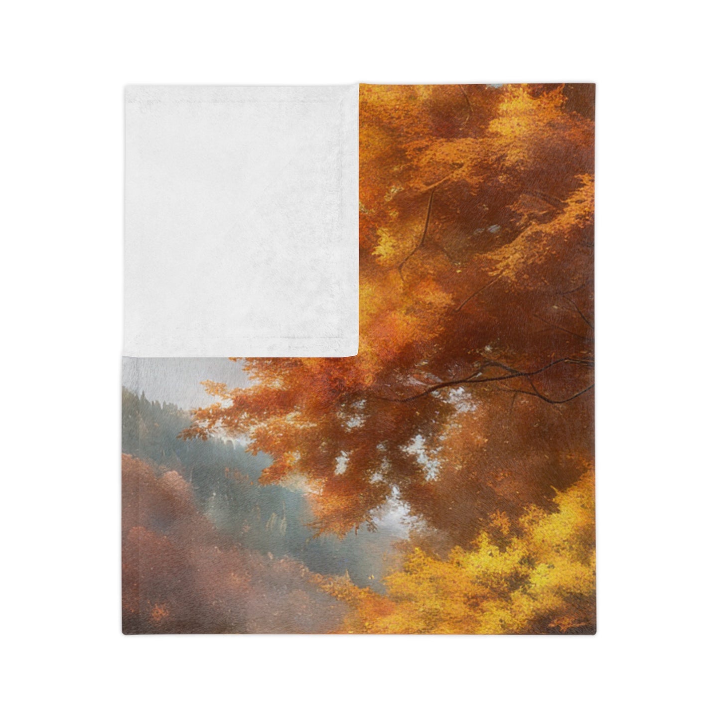 Autumn Trees Plush Blanket