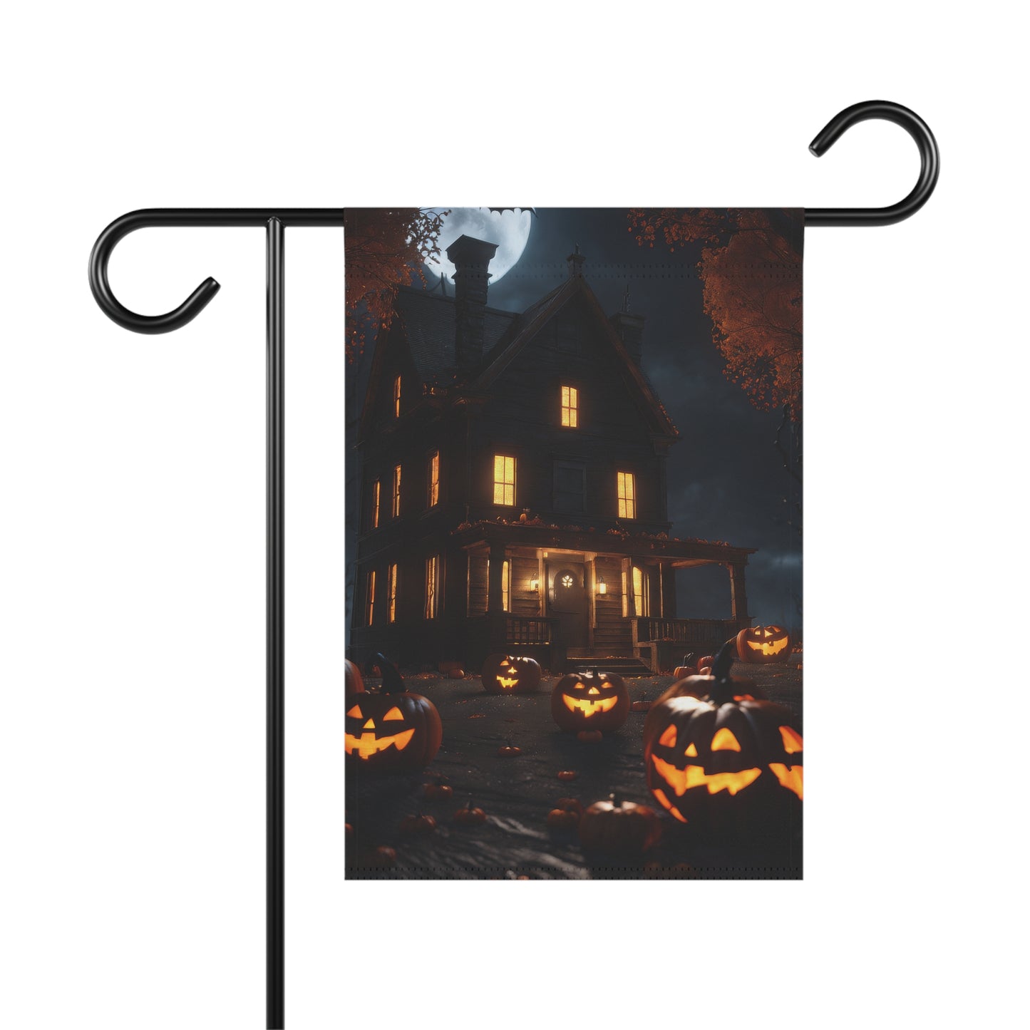 Eerie Halloween Garden Flag/ House Banner