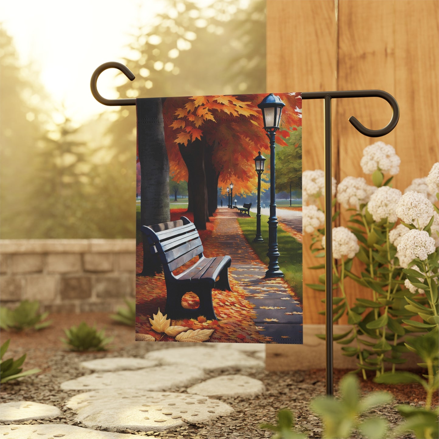 Charming Colorful Fall Garden Flag/House Banner