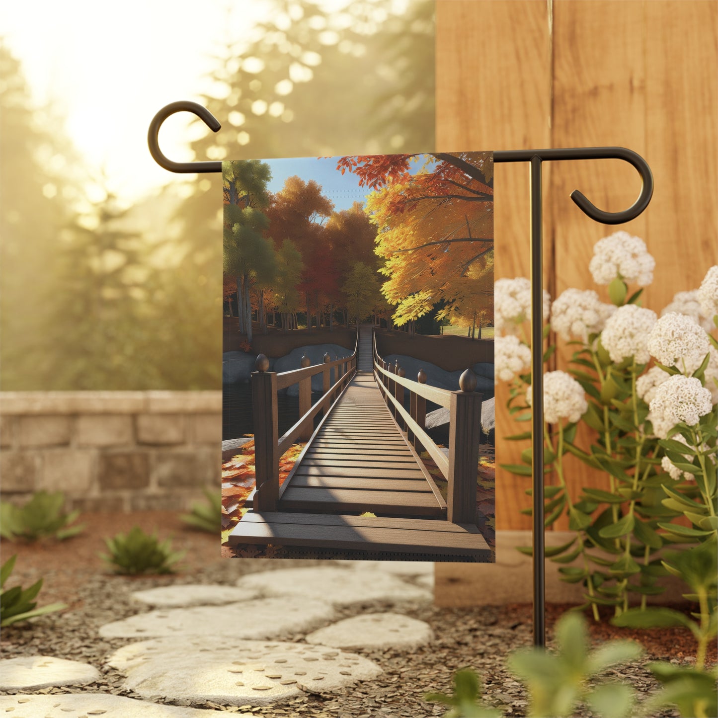 Colorful Autumn Scene Garden Flag/House Banner