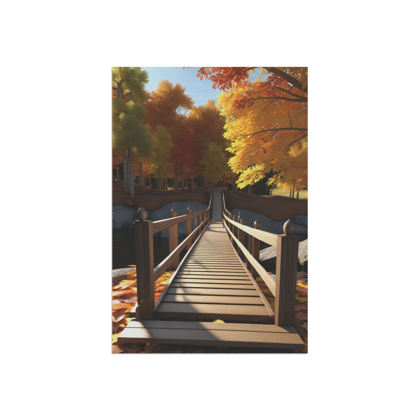 Colorful Autumn Scene Garden Flag/House Banner