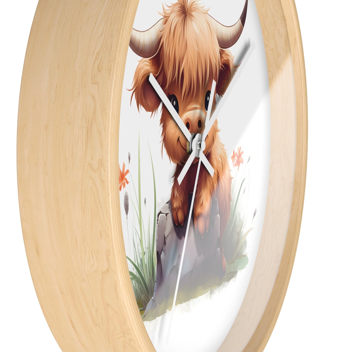 Cute Baby Cow Wall Clock