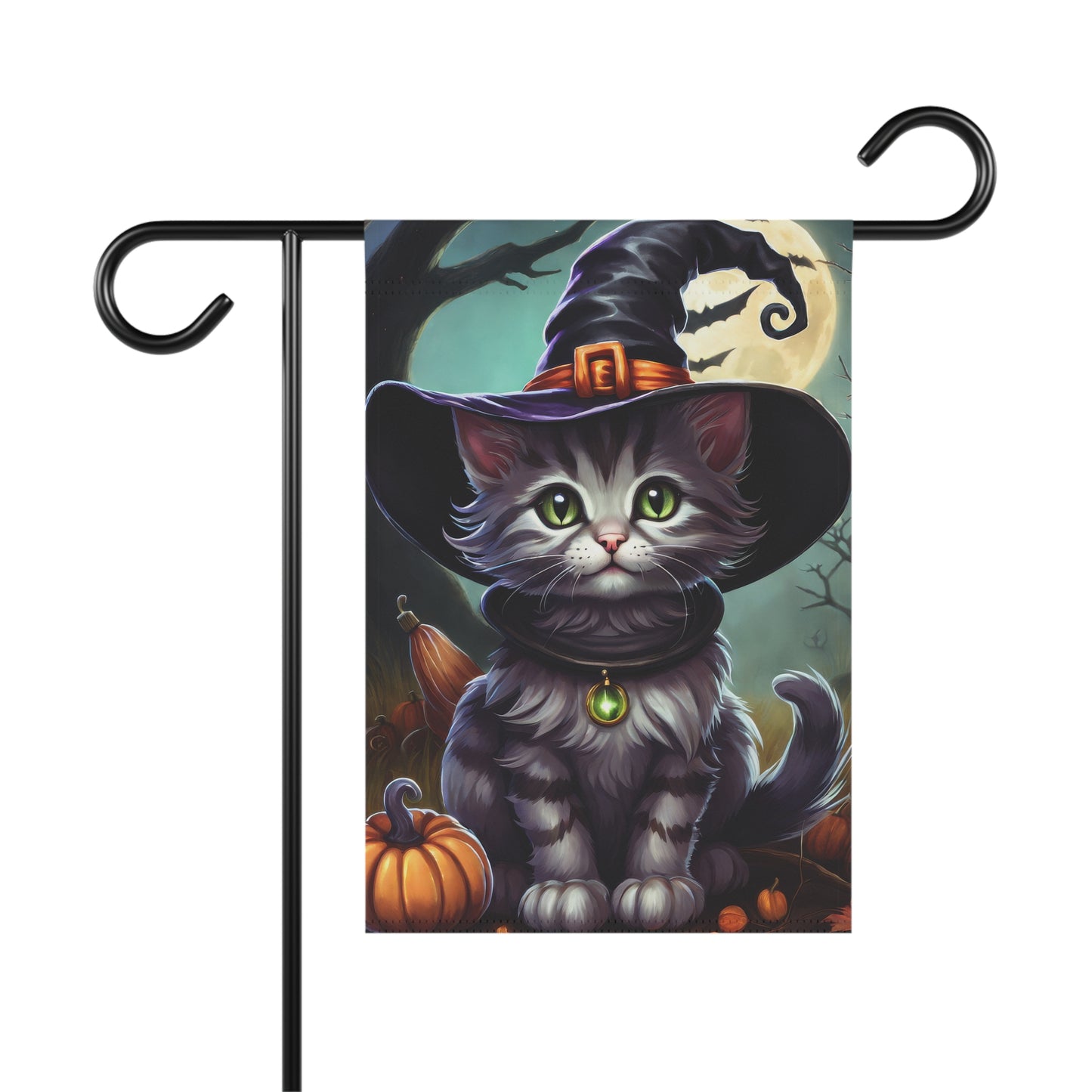 Adorable Kitten Halloween Garden Flag/ House Banner