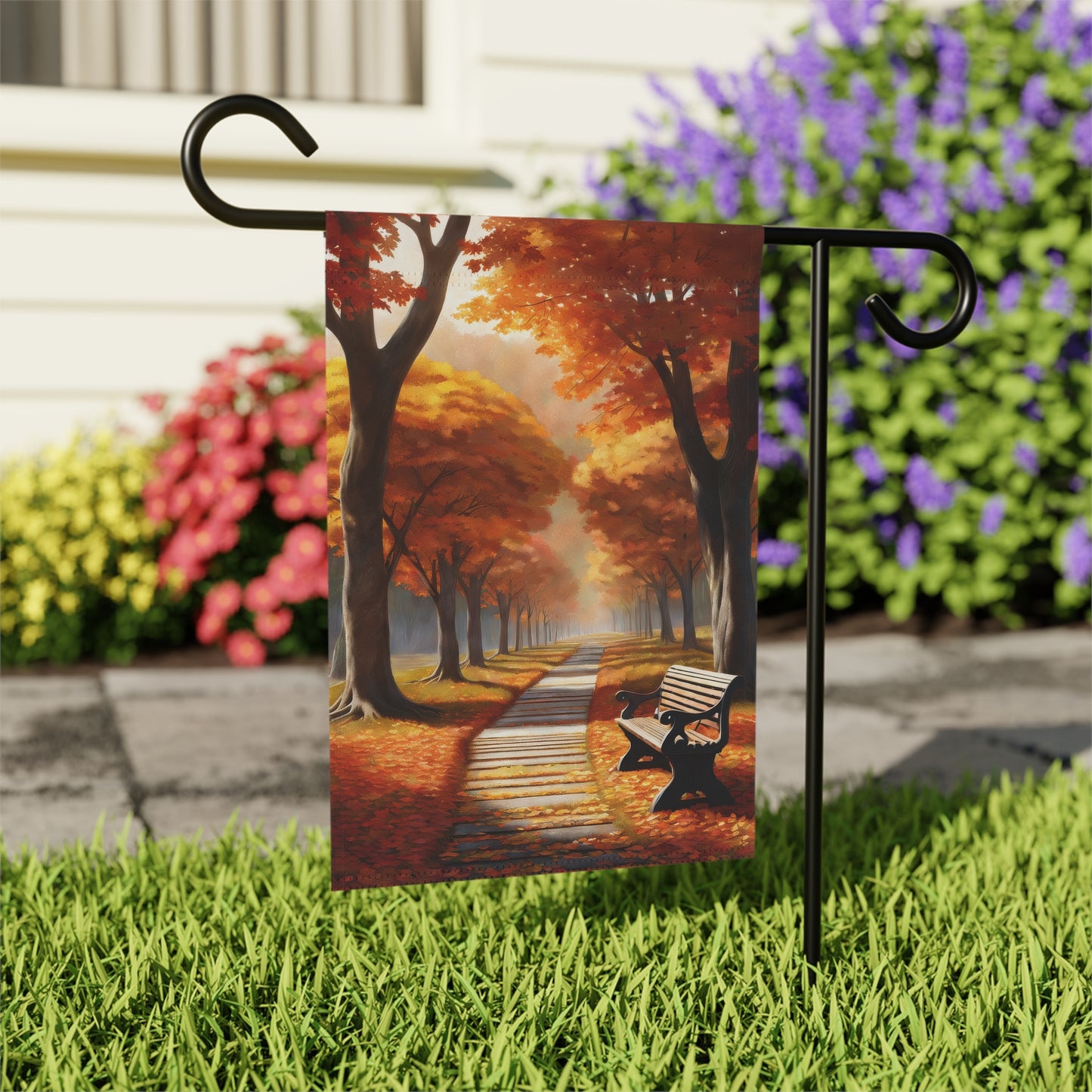 Fall Changing Leaves Garden Flag/House Banner