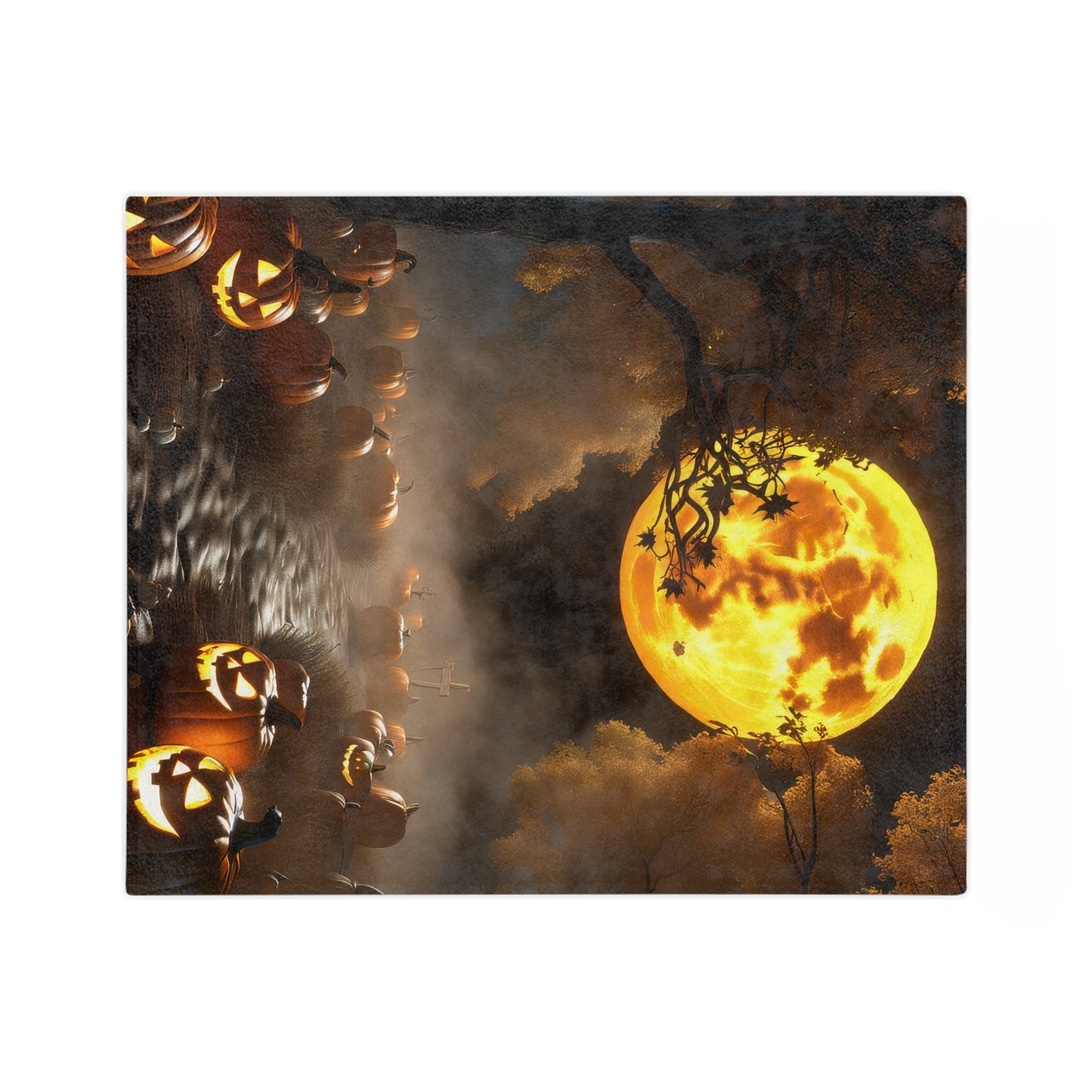 Spooky Jack-O-Lanterns Blanket