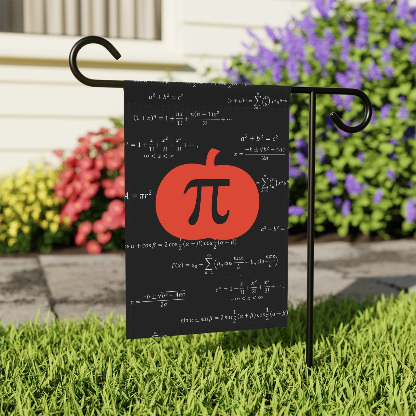 Pumpkin PI Garden Flag for Teachers/ House Banner For Math Geeks