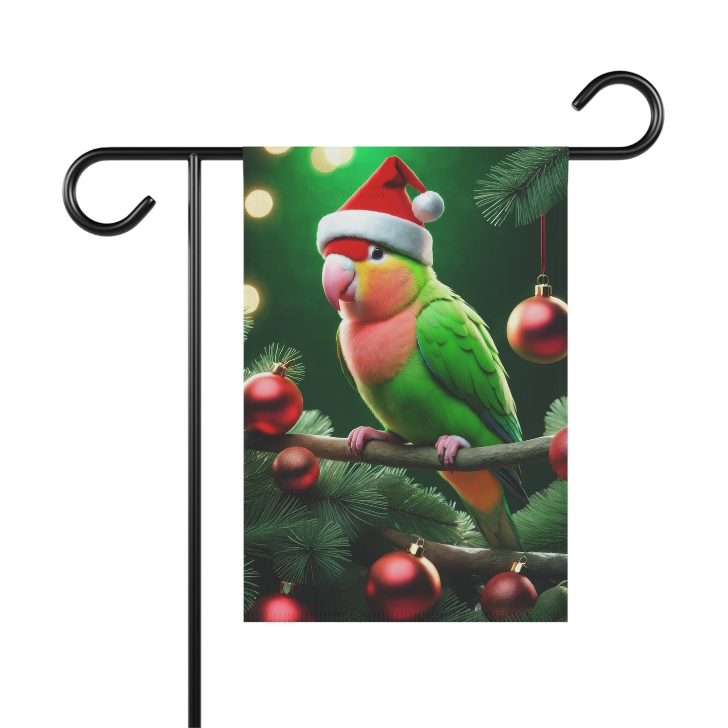 Lovebird Holiday Garden Flag/ House Banner