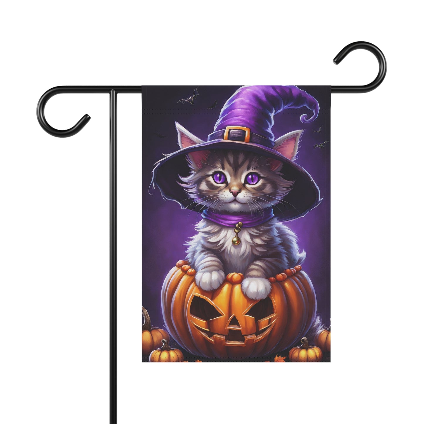 Sweet Kitten Halloween Garden Flag/ House Banner