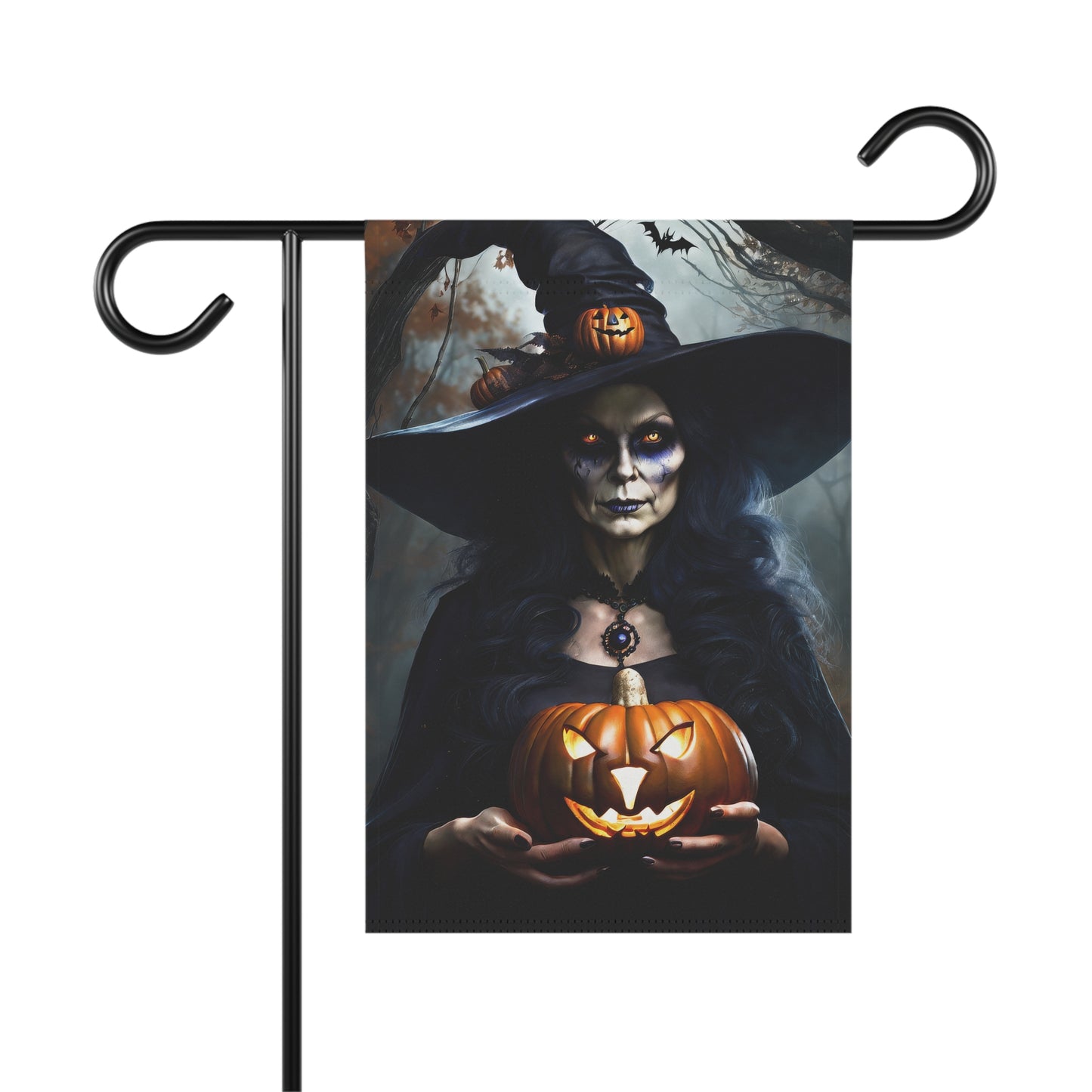 Haunting Witch Halloween Garden Flag/ House Banner