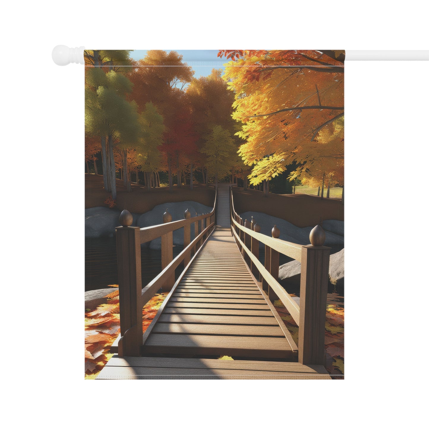 Colorful Autumn Scene Garden Flag/House Banner