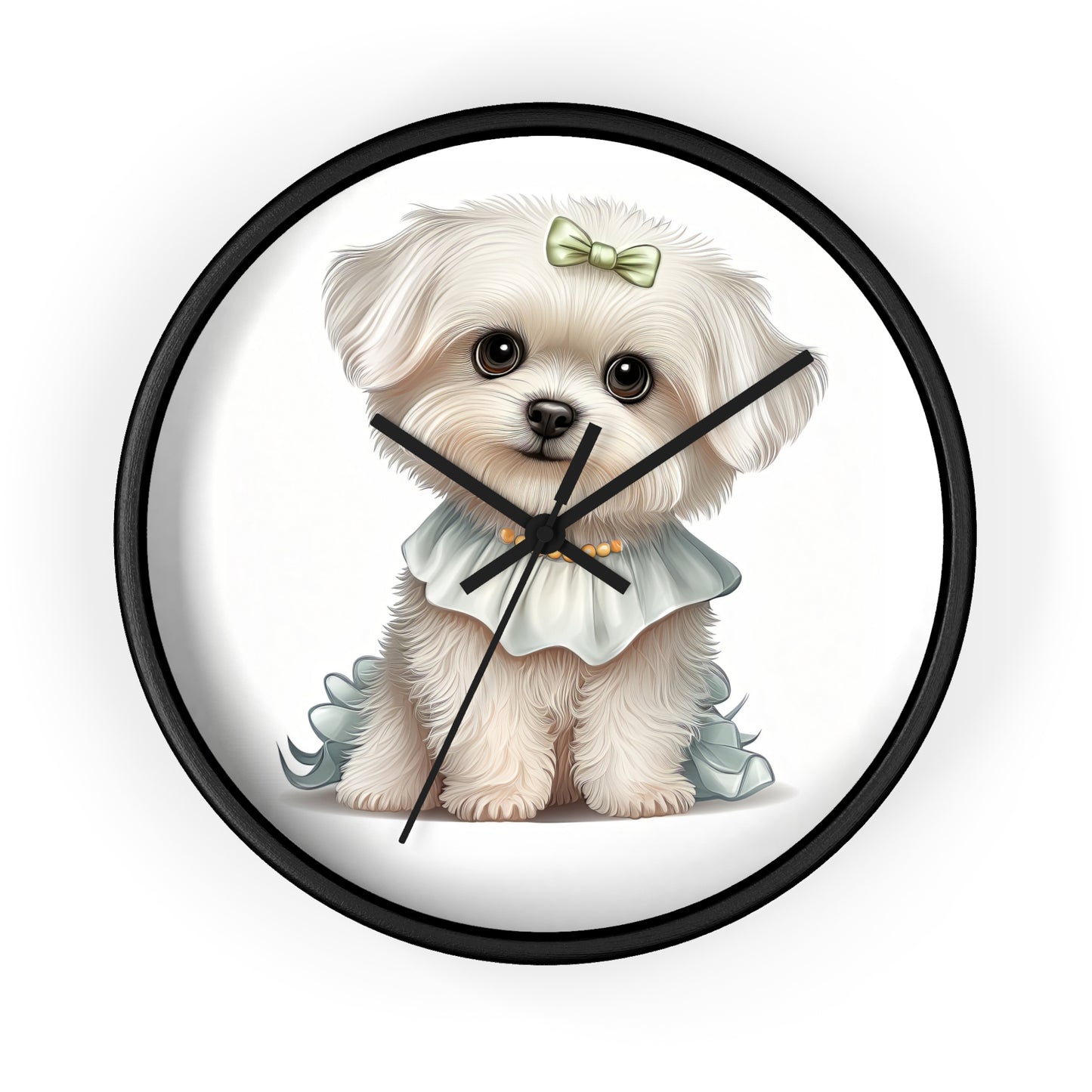 Maltese Puppuy Wall Clock