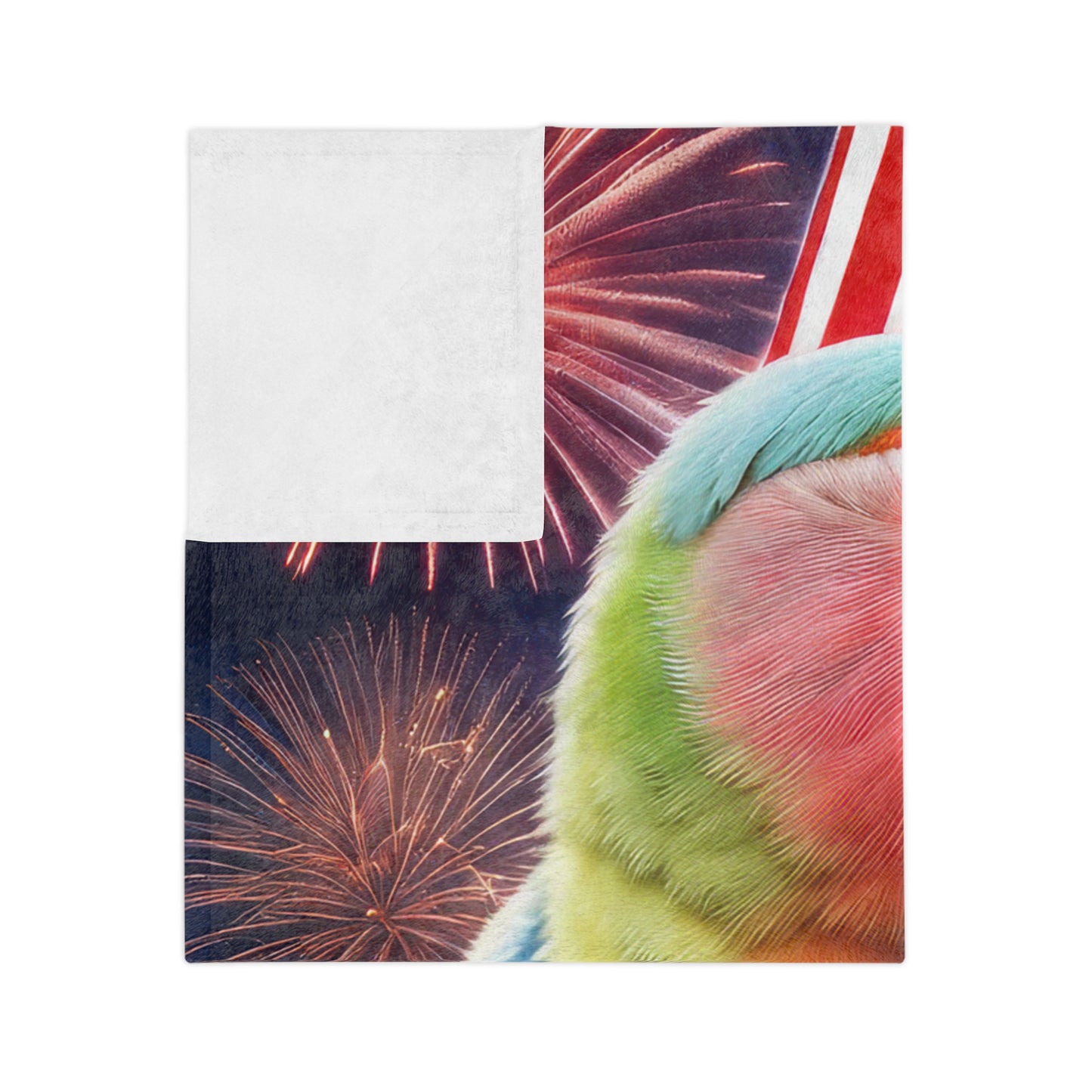 4th of July Bird Velveteen Plush Blanket