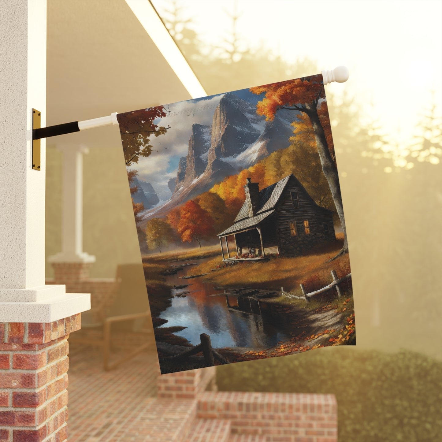 Autumn Scene Garden Flag/House Banner