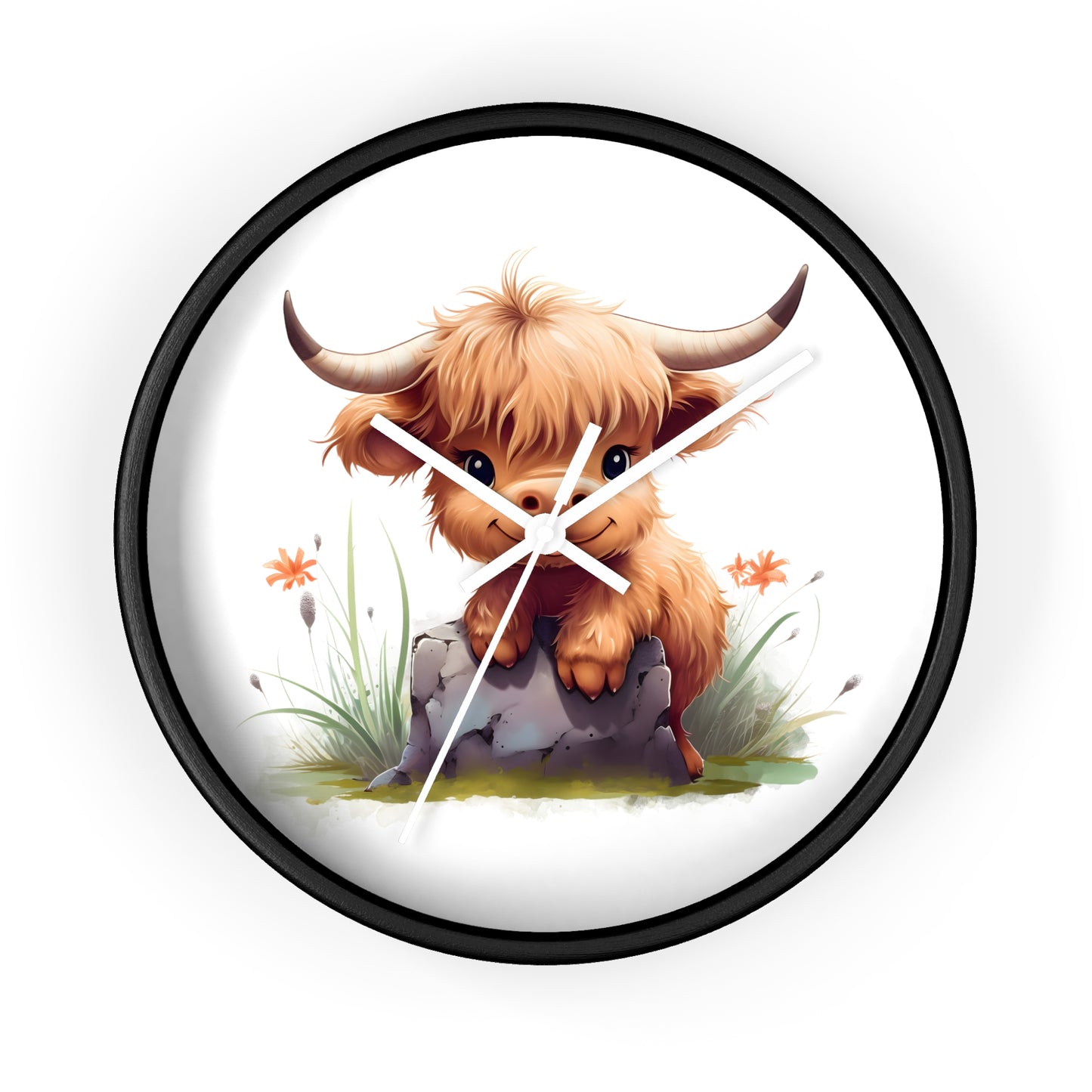 Cute Baby Cow Wall Clock