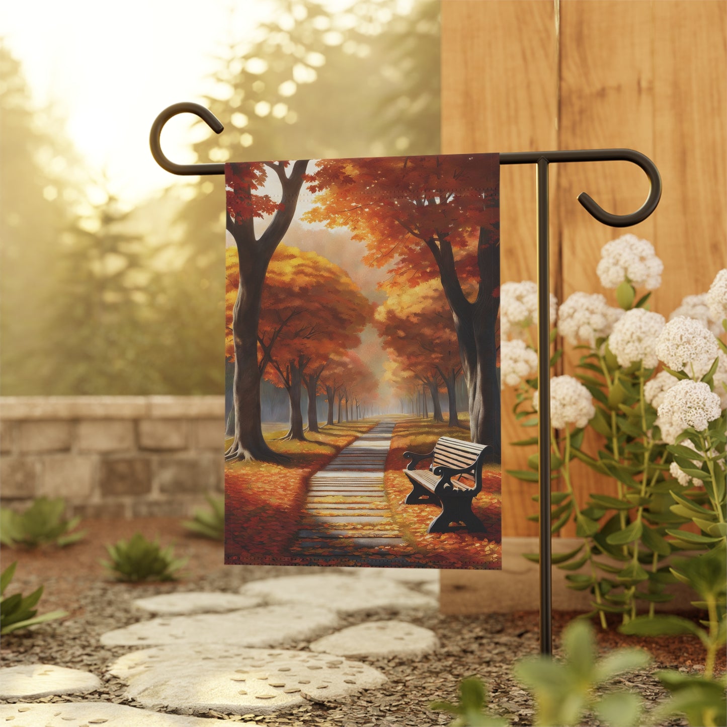 Fall Changing Leaves Garden Flag/House Banner