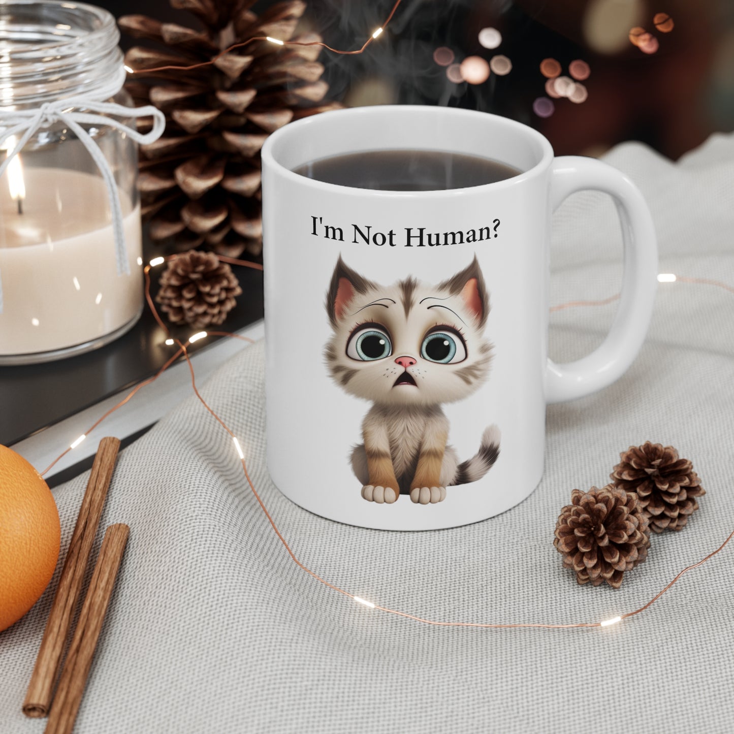 Cute kitten coffee mug