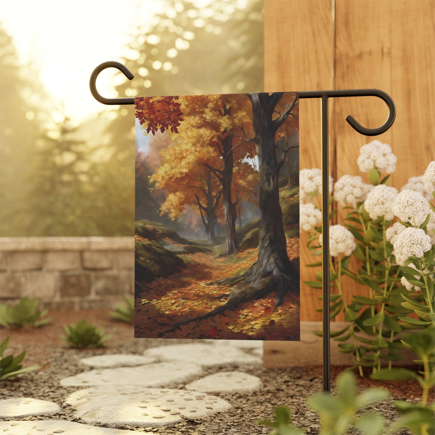 Serene Fall Garden Flag/House Banner