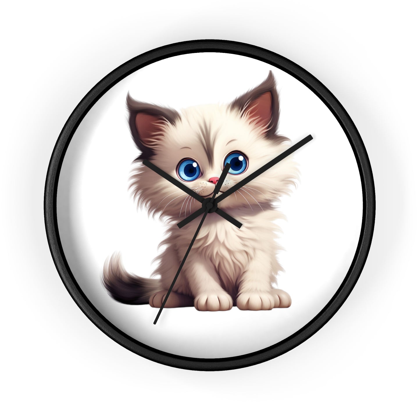 Cute Kitten Wall Clock