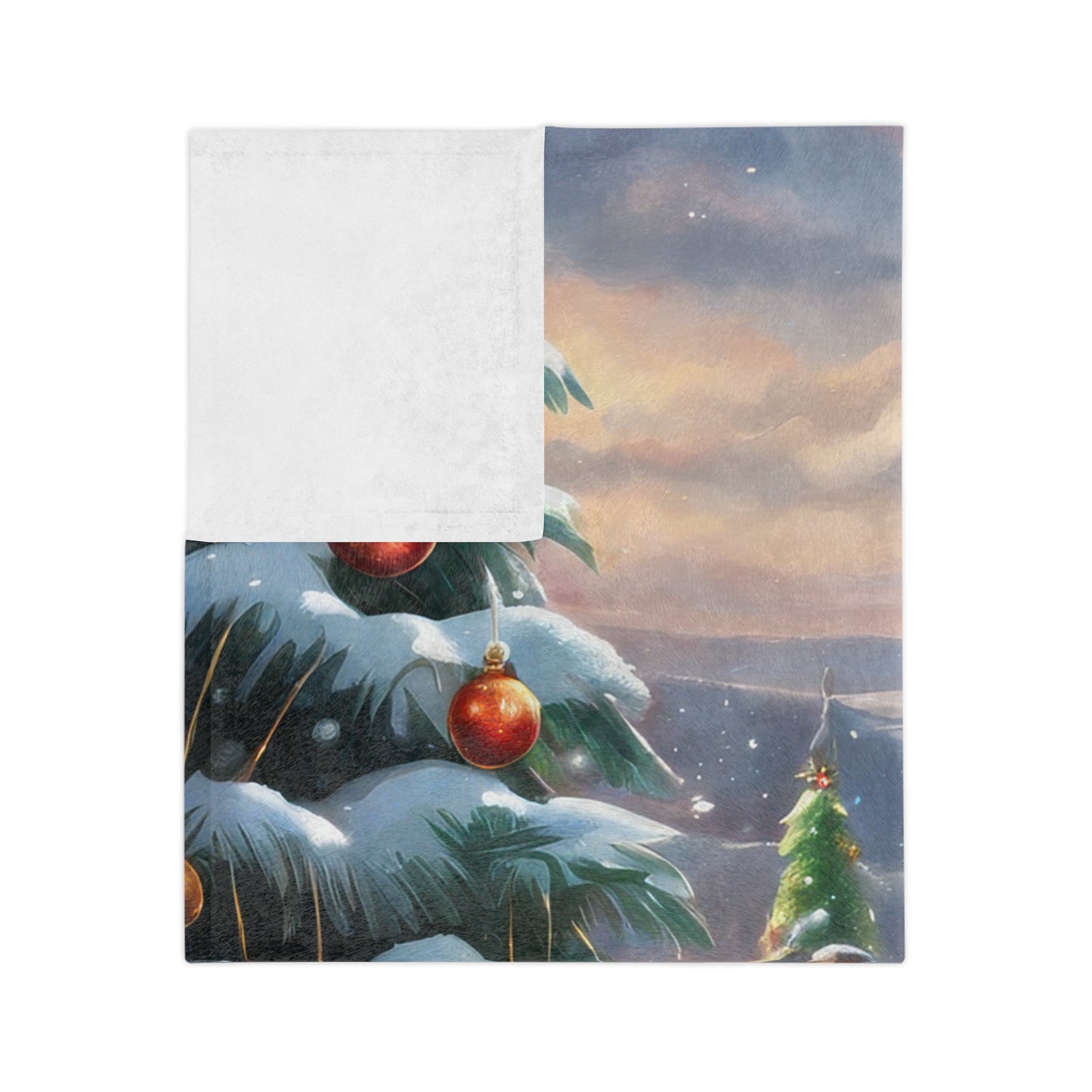 Picturesque Christmas Plush Blanket