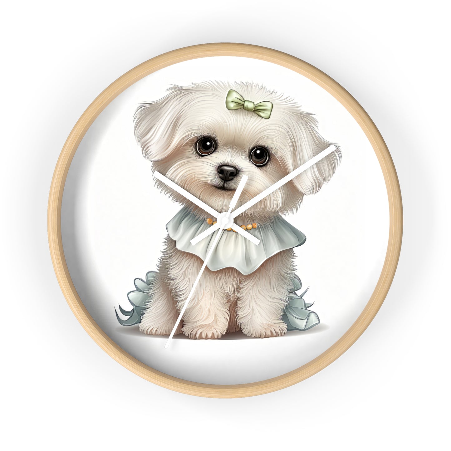 Maltese Puppuy Wall Clock