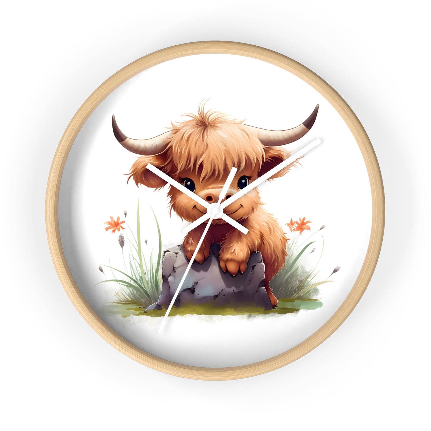 Cute Baby Cow Wall Clock