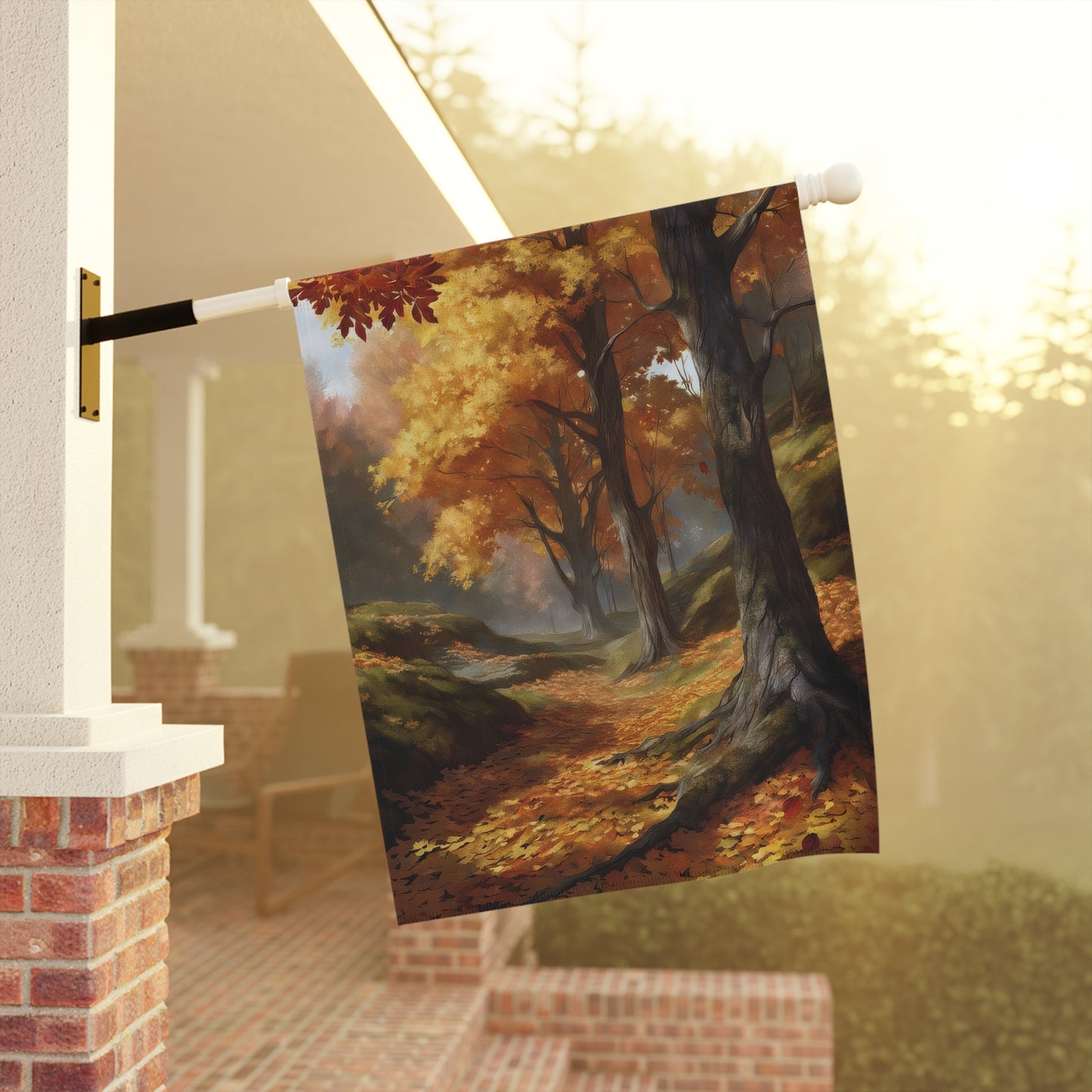 Serene Fall Garden Flag/House Banner