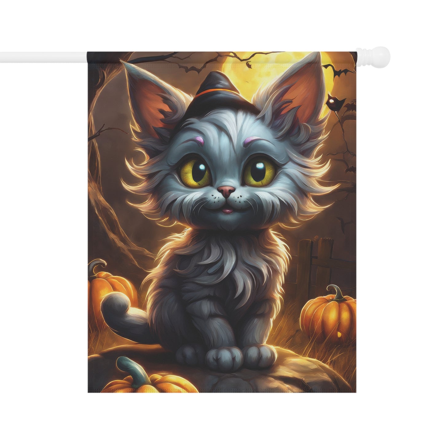 Halloween Cat Garden Flag/ House Banner