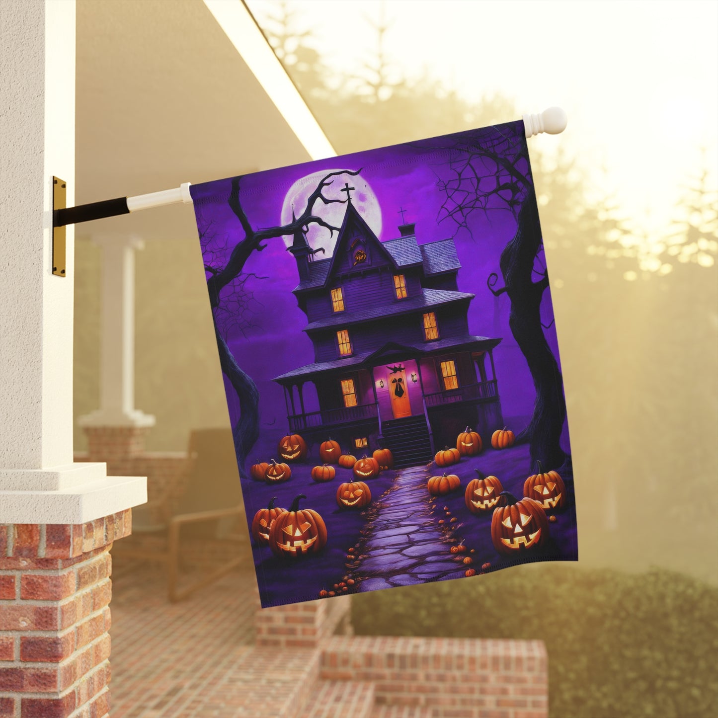 Haunted House Garden Flag/ House Banner