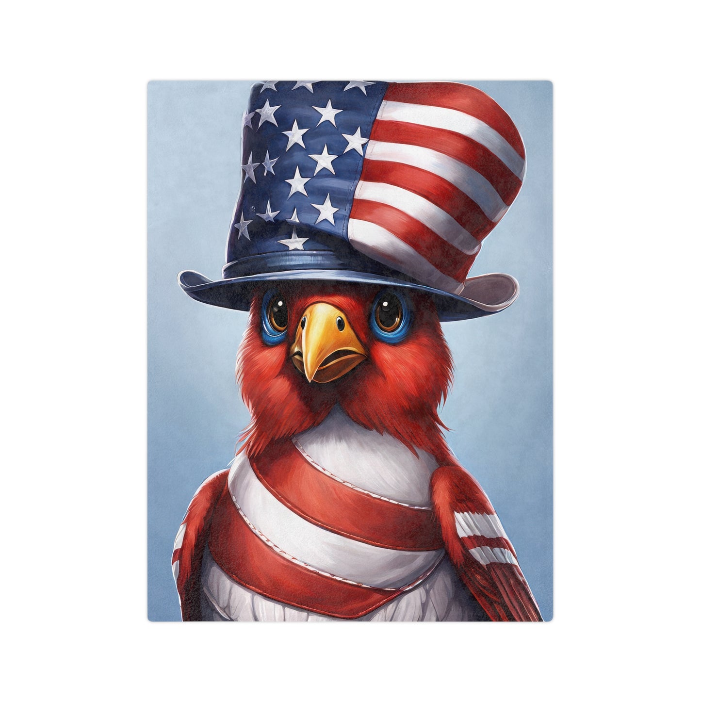 4th of July Bird Plush Sofa Blanket