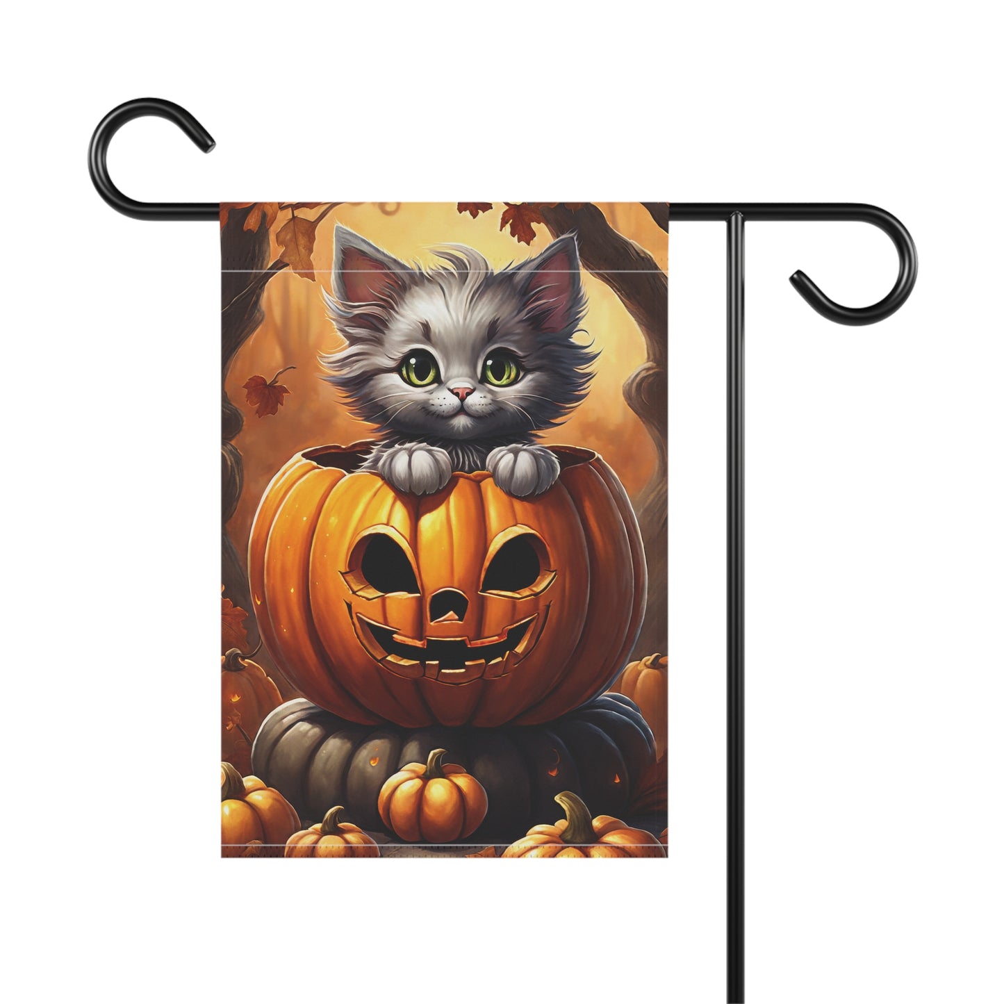 Precious Kitten Halloween Garden Flag/ House Banner