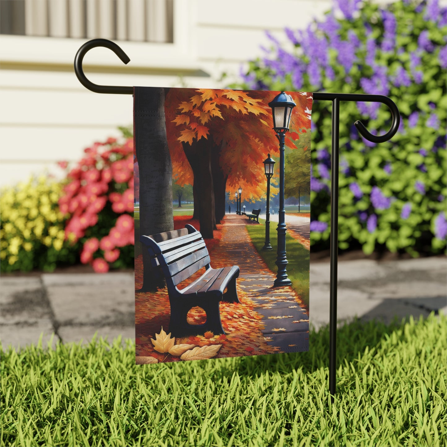 Charming Colorful Fall Garden Flag/House Banner