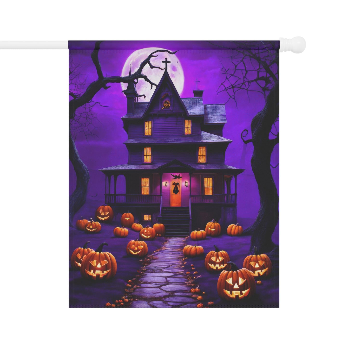 Haunted House Garden Flag/ House Banner