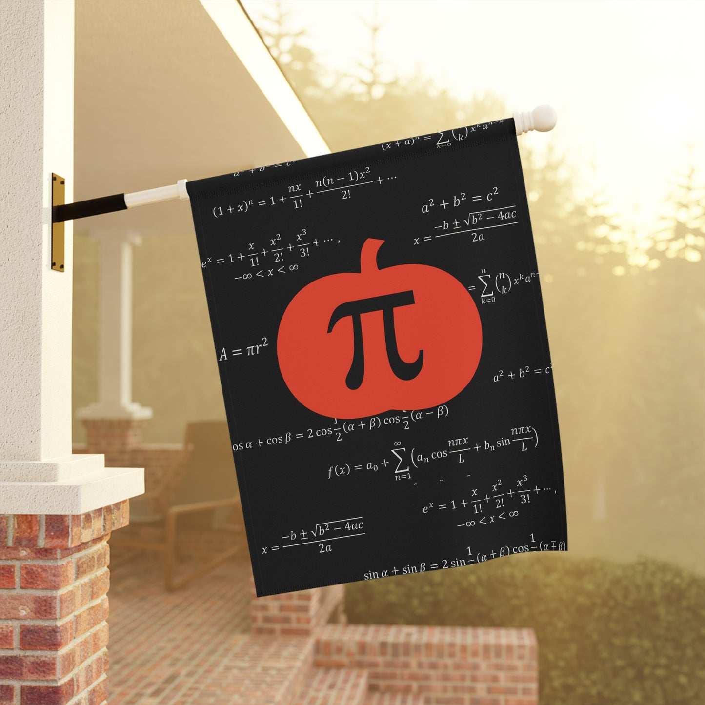 Pumpkin PI Garden Flag for Teachers/ House Banner For Math Geeks