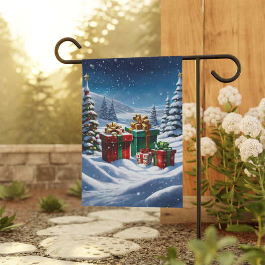 Christmas Presents Holiday Garden Flag/ House Banner