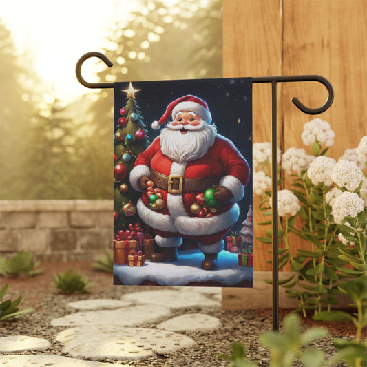 Santa Holiday Garden Flag/ House Banner