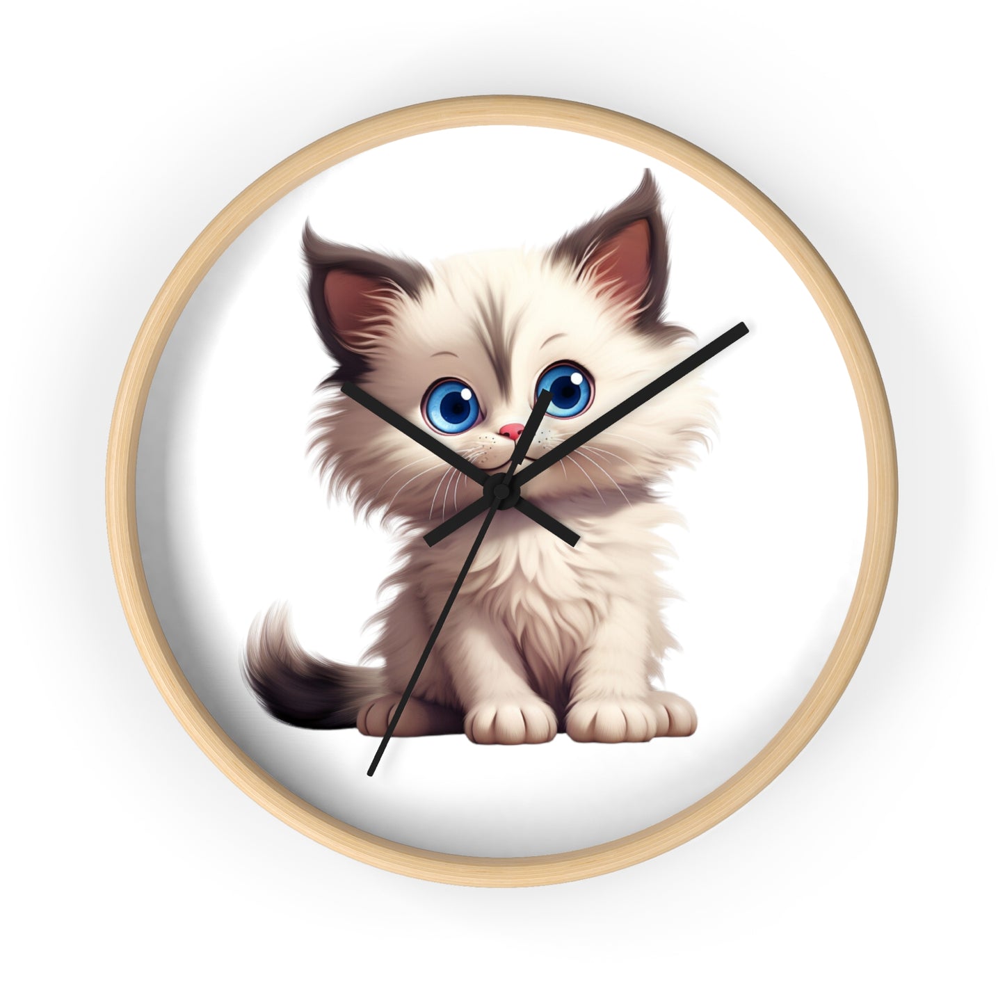 Cute Kitten Wall Clock