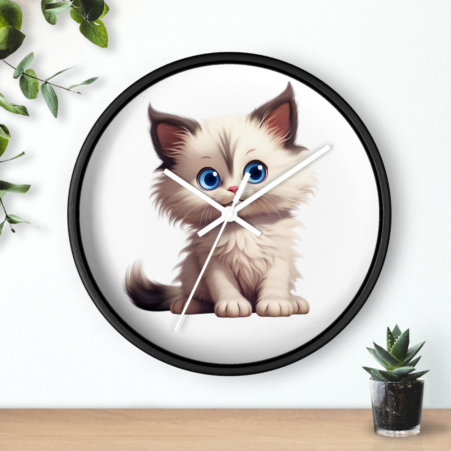 Cute Kitten Wall Clock