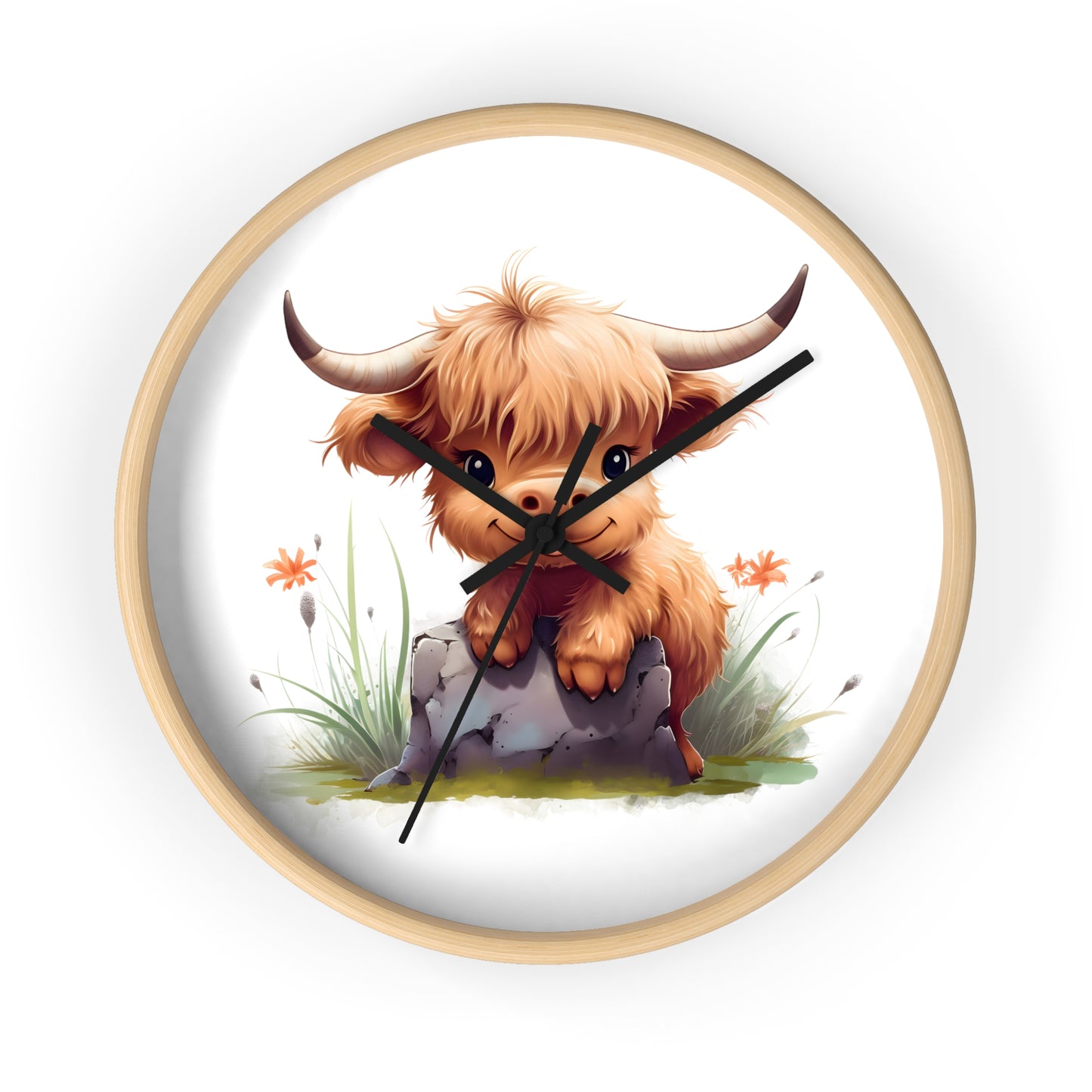 Cute Baby Cow Wall Clock